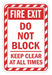 Rflctv Fire Door Fire Exit Sign 18x12in