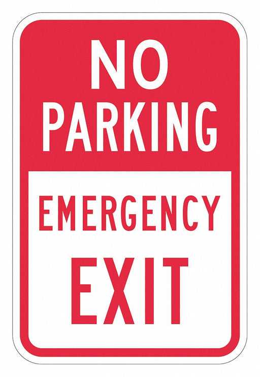 No Parking Exit Parking Sign 18 x 12 