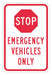 Traffic Sign 18 in x 12 in White