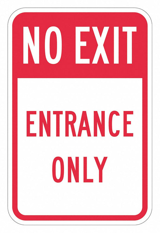 No Exit Sign For Parking Lots 18 x 12 