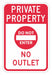 Traffic Sign 18 in x 12 in Red/White