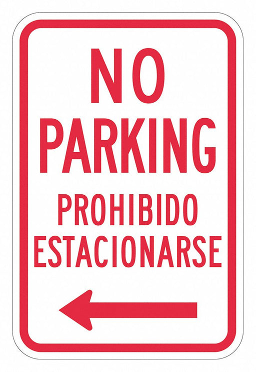 No Parking Sign 18 x 12 