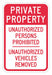 Rflctv No Trespassing Sign 18x12in Alum