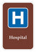 Traffic Sign 18 in x 12 in Brown