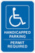 ADA Handicapped Parking Sign 18 x 12 