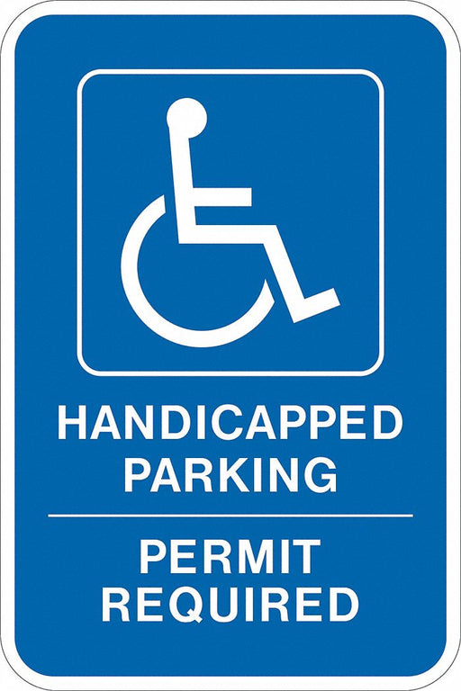 ADA Handicapped Parking Sign 18 x 12 