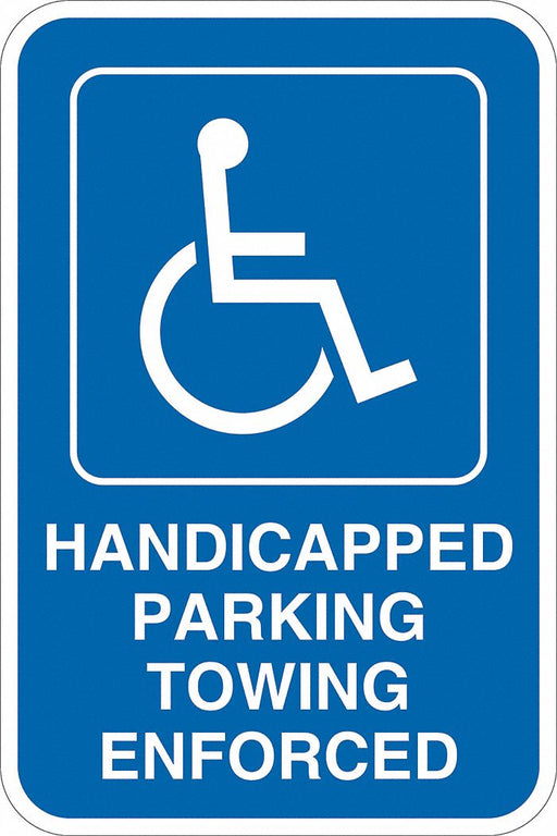 ADA Handicapped Parking Sign 18 x 12 