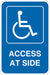 ADA Handicapped Parking Sign 18 x 12 