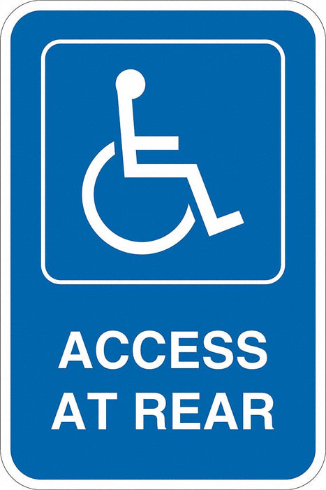 ADA Handicapped Parking Sign 18 x 12 