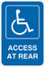 ADA Handicapped Parking Sign 18 x 12 