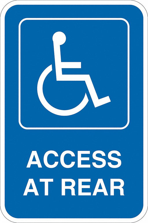 ADA Handicapped Parking Sign 18 x 12 