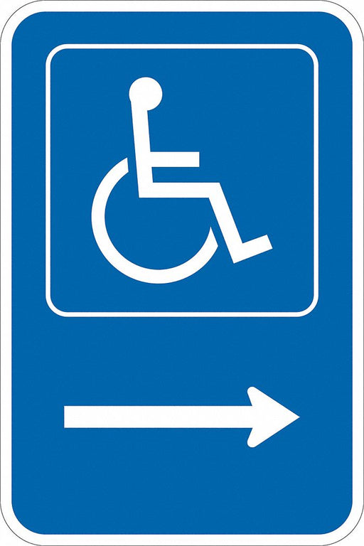 ADA Handicapped Parking Sign 18 x 12 