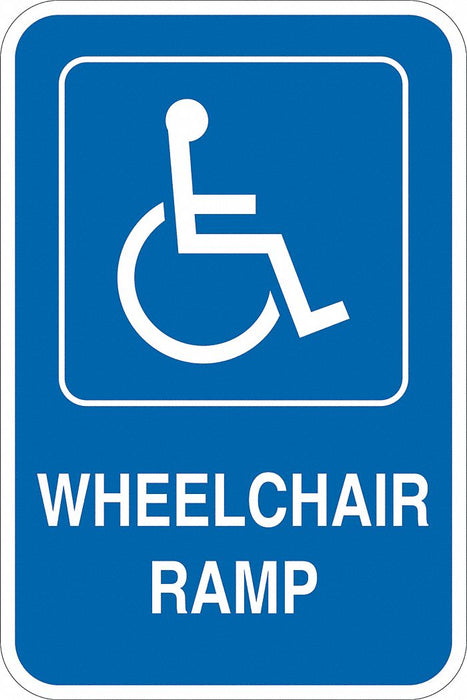 ADA Handicapped Parking Sign 18 x 12 