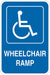 ADA Handicapped Parking Sign 18 x 12 
