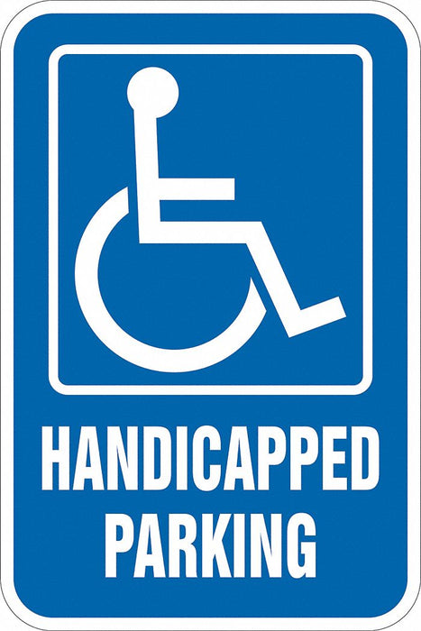 ADA Handicapped Parking Sign 18 x 12 