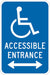 ADA Handicapped Parking Sign 18 x 12 