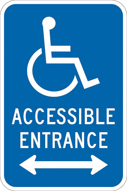 ADA Handicapped Parking Sign 18 x 12 