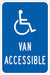 ADA Handicapped Parking Sign 18 x 12 
