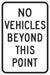 Traffic Sign 18 in x 12 in White