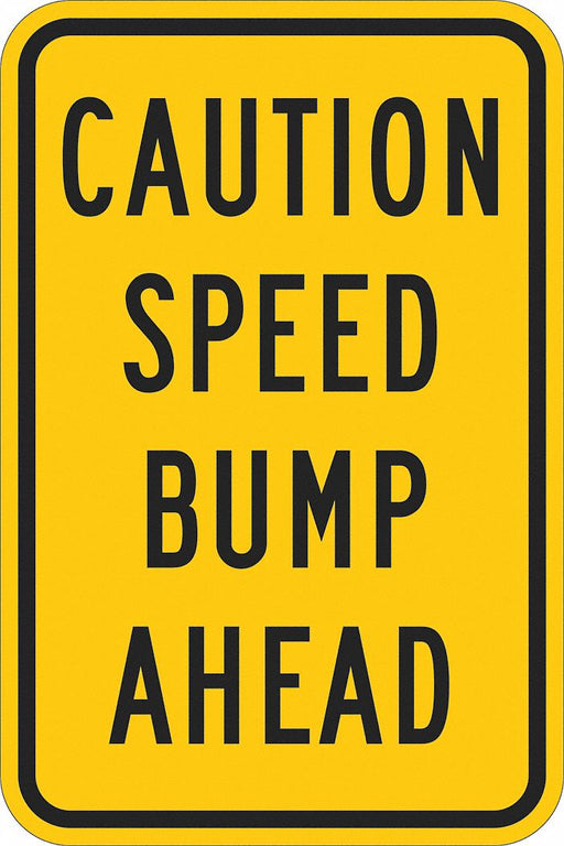 Traffic Sign 24 in x 18 in Yellow
