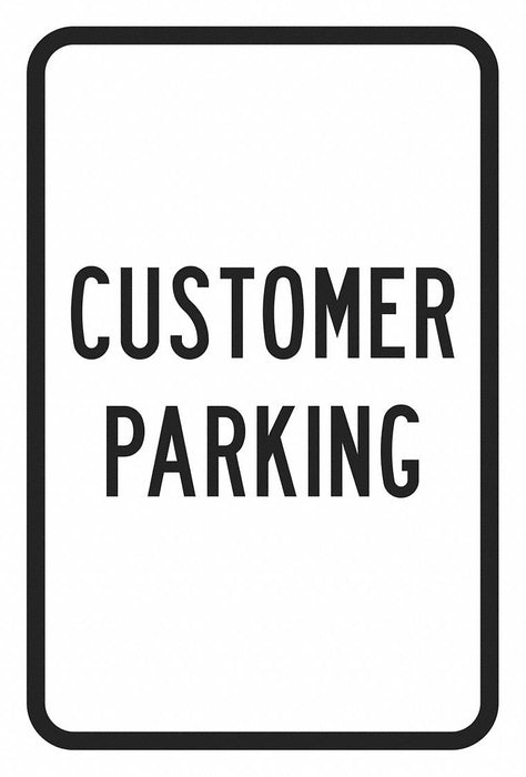 Customer Parking Sign 18 x 12 