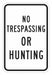 Rflctv No Trespassing Sign 18x12in Alum