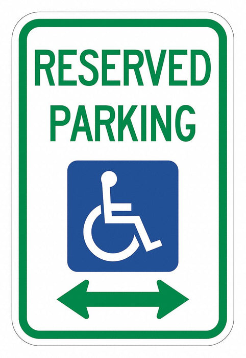 Reserved Parking Parking Sign 18 x 12 