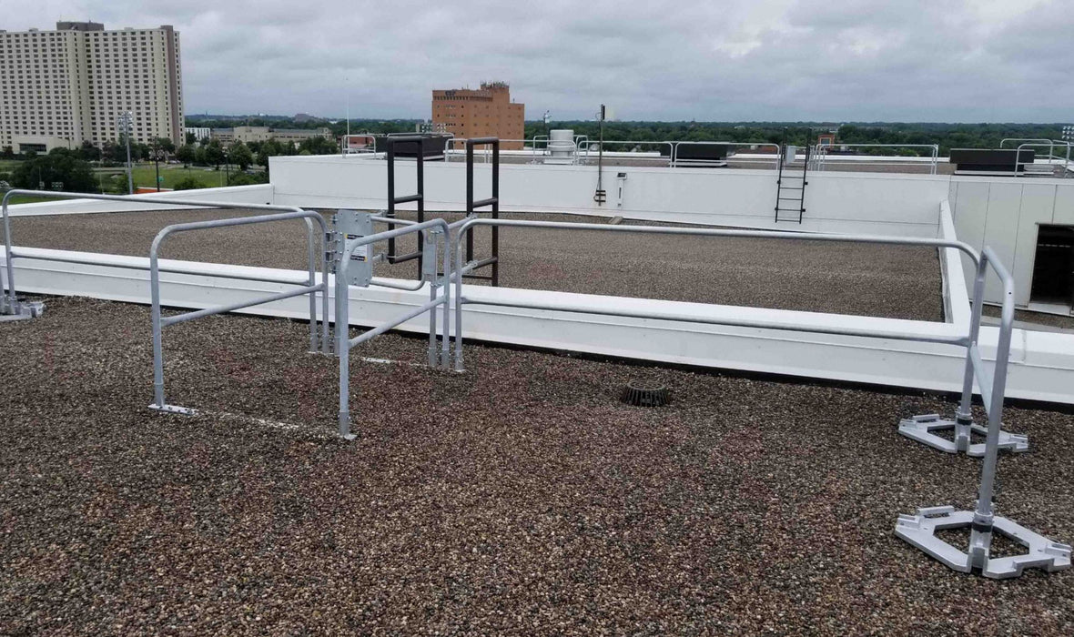 Fixed Ladder Guardrail System