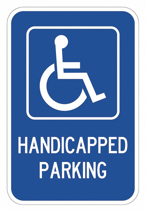 ADA Handicapped Parking Sign 18 x 12 
