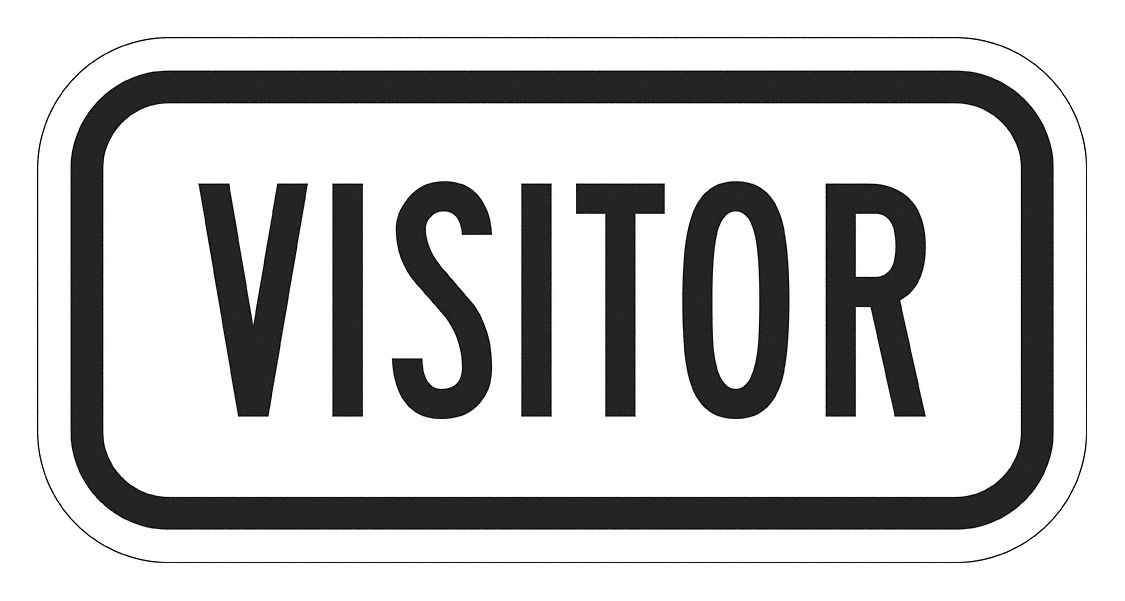 Visitor Supplemental Parking Sign 6 x12 