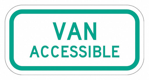 Van Accessible Parking Sign 6 x 12 