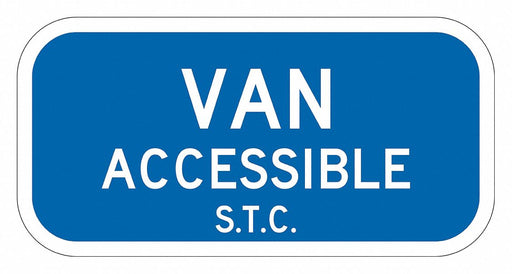 Handicapped Parking Sign 6 x 12 