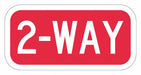 2-Way Traffic Sign 6 x 12 