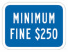 Fine  Penalty Parking Sign 9 x 12 