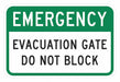 Rflctv Emergency Exit Sign 12x18in Alum