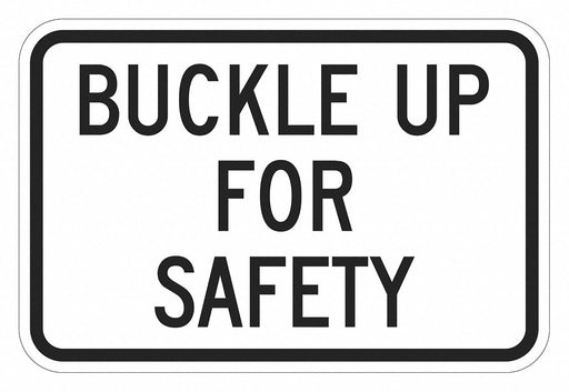 Traffic Sign 12 in x 18 in White