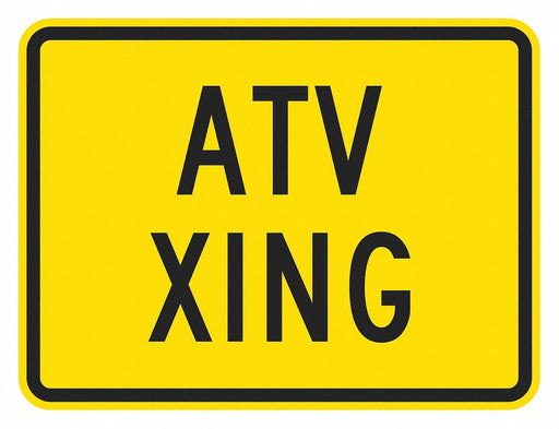 Traffic Sign 12 in x 18 in Yellow