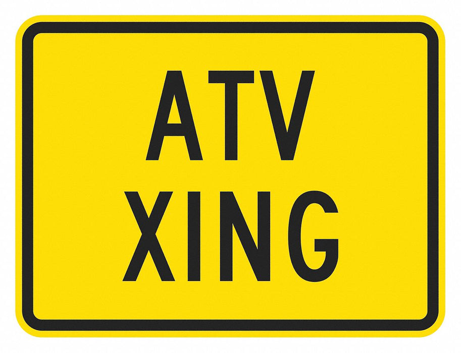 Traffic Sign 12 in x 18 in Yellow