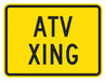 Traffic Sign 12 in x 18 in Yellow