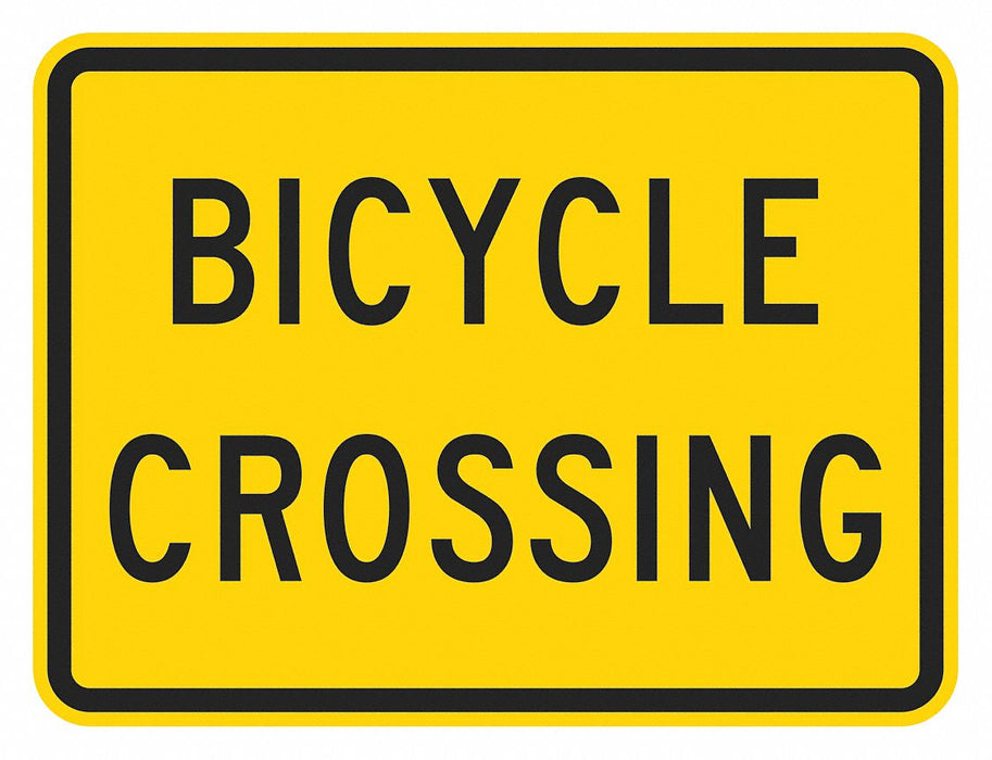Traffic Sign 12 in x 18 in Yellow