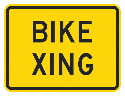 Traffic Sign 12 in x 18 in Yellow