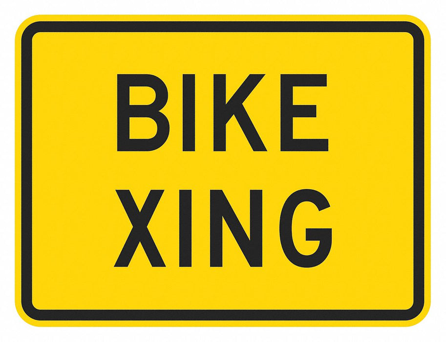 Traffic Sign 12 in x 18 in Yellow