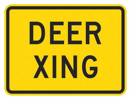 Traffic Sign 12 in x 18 in Yellow