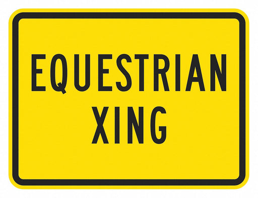 Traffic Sign 12 in x 18 in Yellow