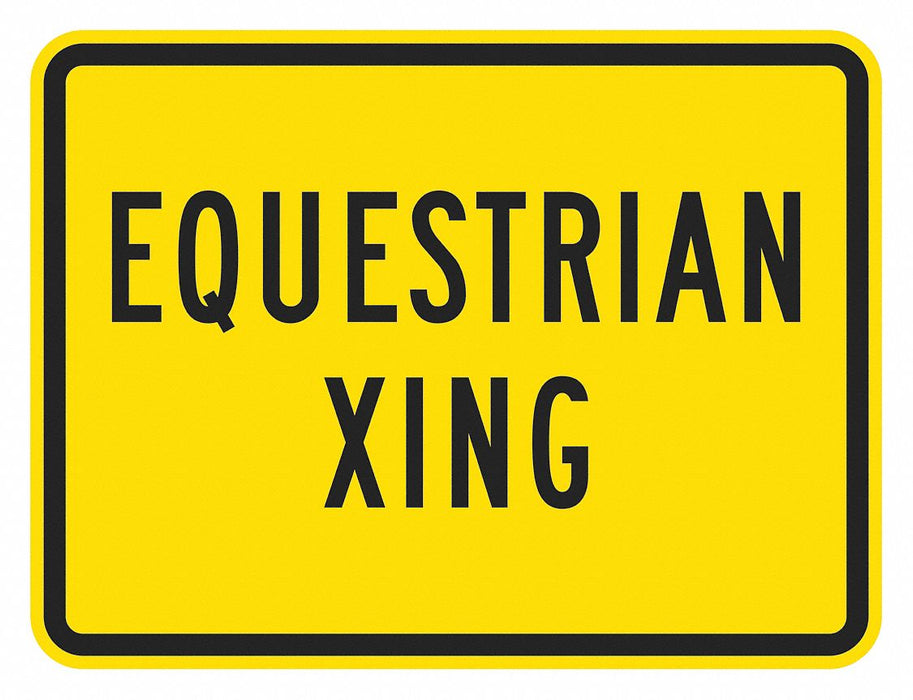 Traffic Sign 12 in x 18 in Yellow