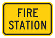 Traffic Sign 12 in x 18 in Yellow