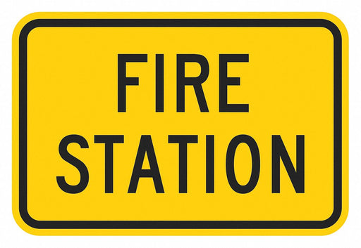 Traffic Sign 12 in x 18 in Yellow