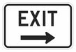 Exit Sign For Parking Lots 12 x 18 