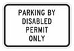 ADA Handicapped Parking Sign 12 x 18 