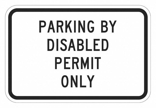 ADA Handicapped Parking Sign 12 x 18 